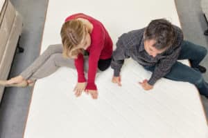 mattress shopping couple