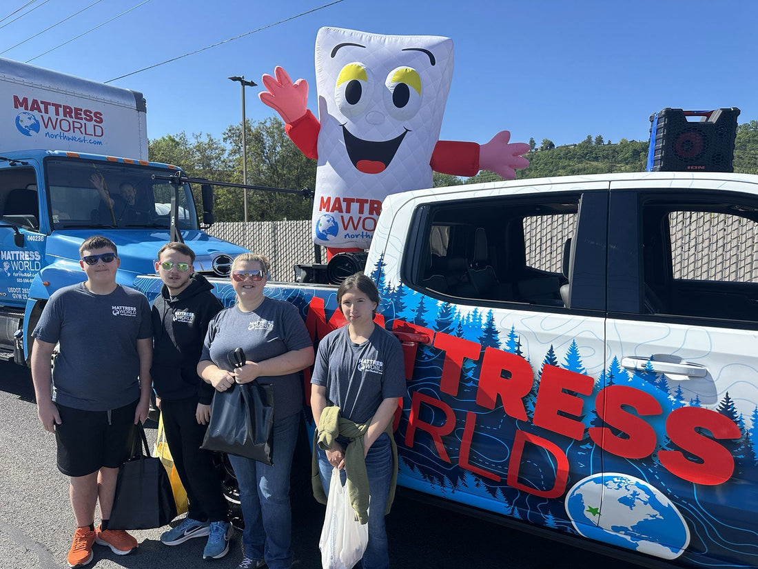 Mattress World Northwest at the Northwest Cherry Festival Parade