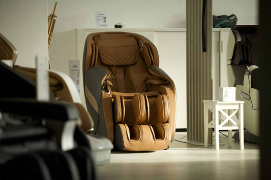 brown massage chair