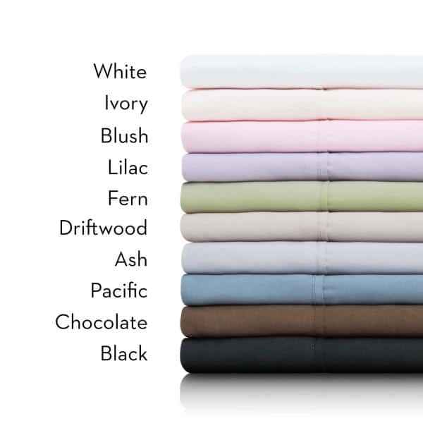 Stack of sheets with different colors