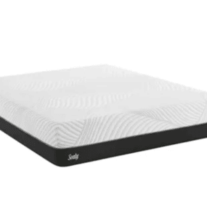 black an white low profile mattress