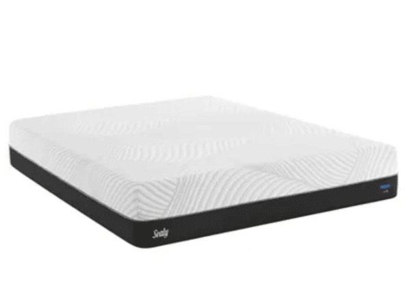 black an white low profile mattress