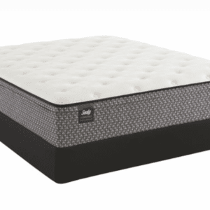 black grey and white high profile plush mattress