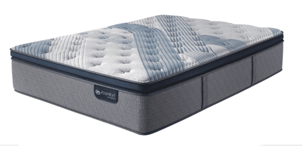 blue and grey mattress