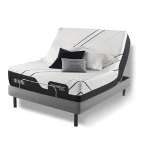 Image of hypoallergenic mattress with adjustable base