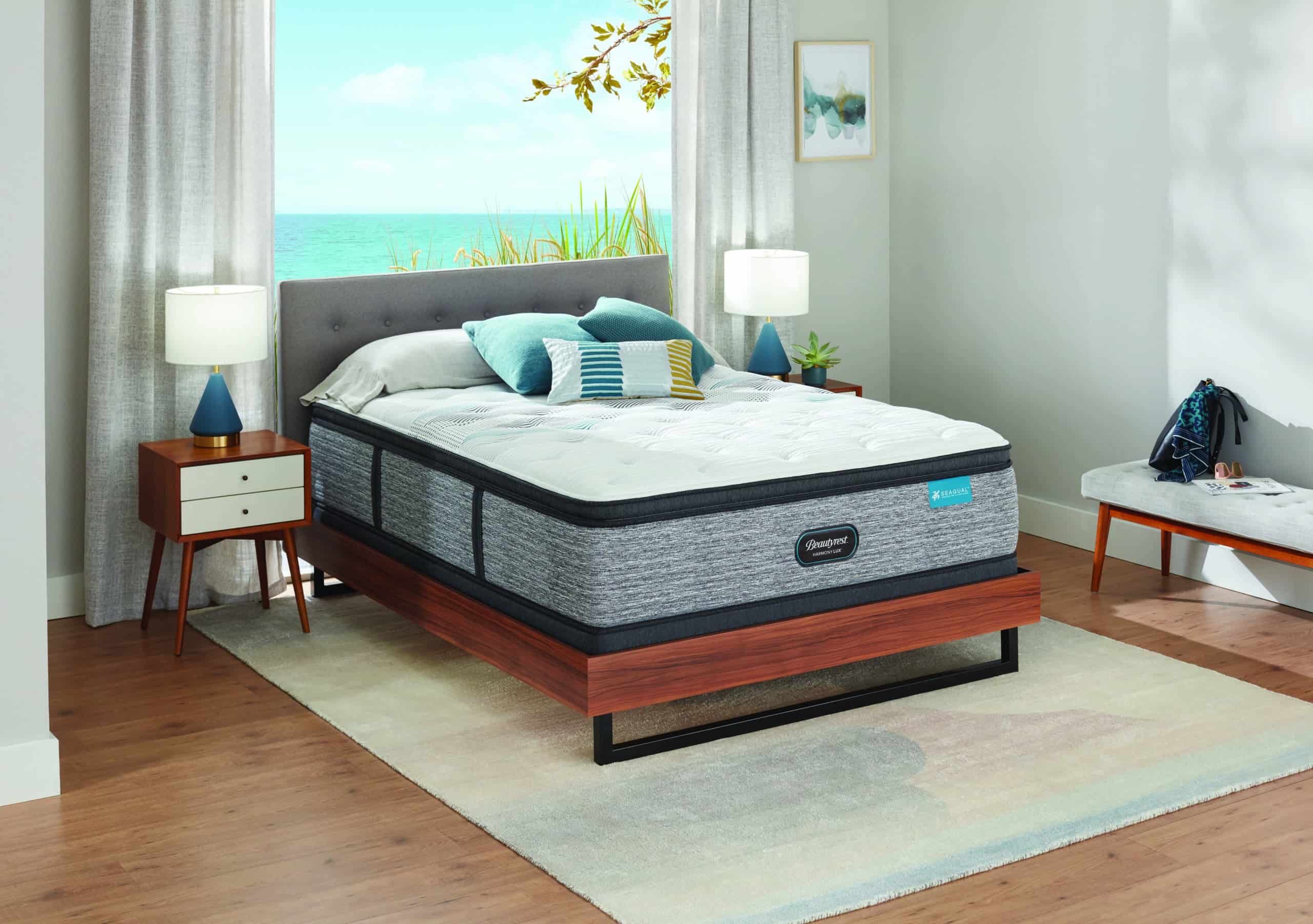 beautyrest silver waterscape 15 plush pillow top mattress