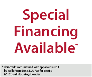 Wells Fargo Special Financing Available