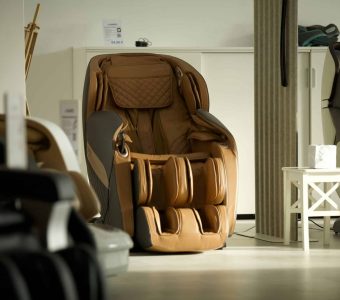 brown massage chair